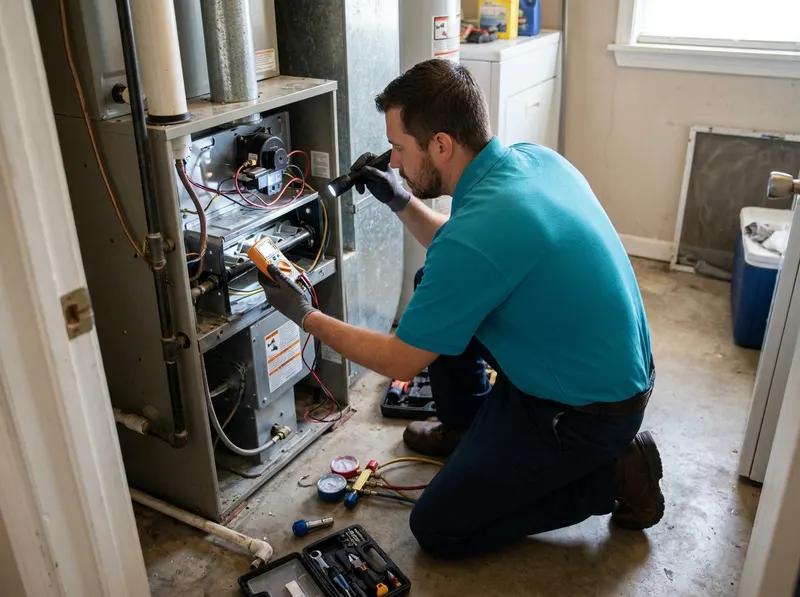 Gas Furnace Diagnostic, Safety Inspection & Heat Exchanger Repair in tulsa, OK